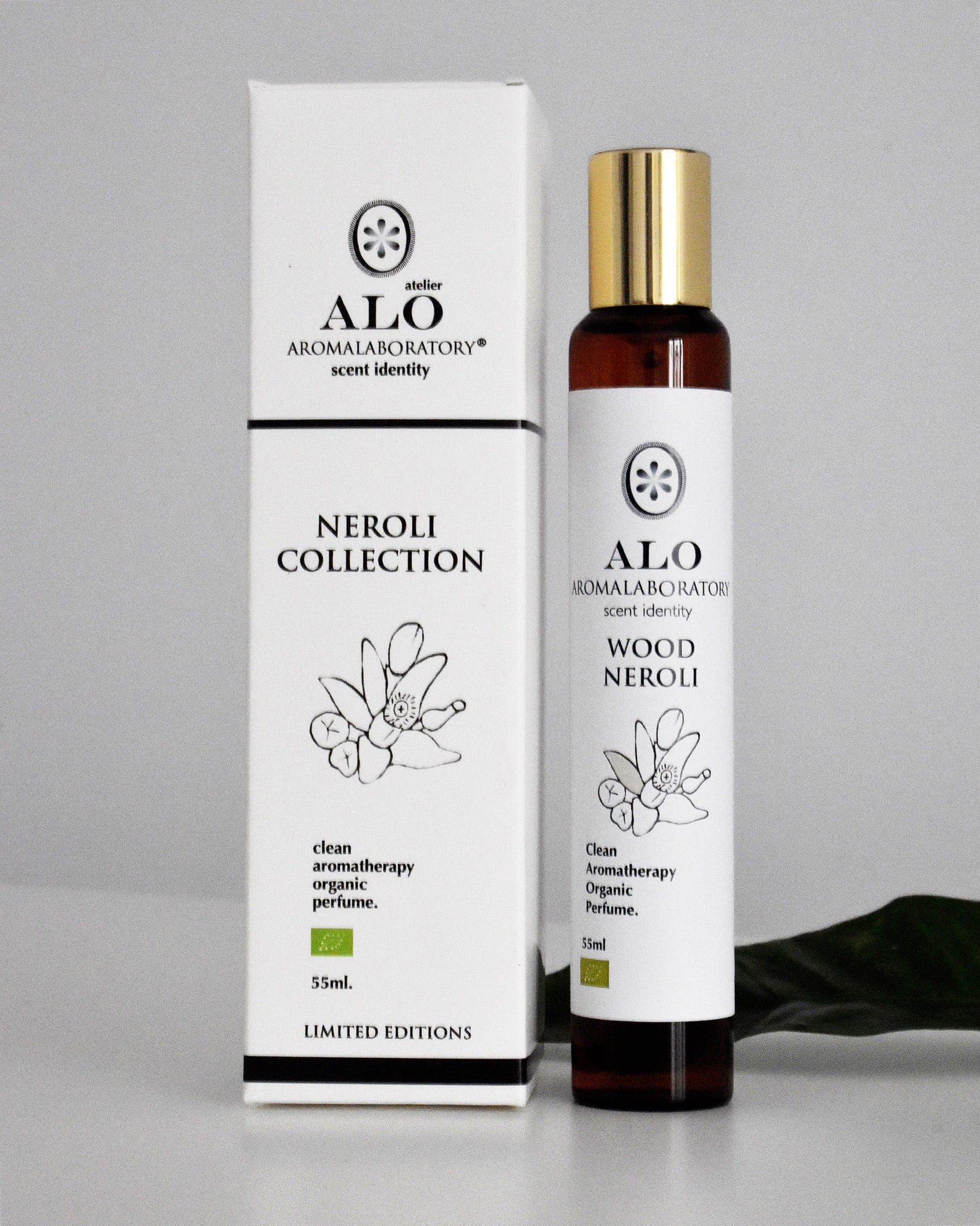 WOOD NEROLI. Aromatherapy Clean Perfume. Organic. 55ml.